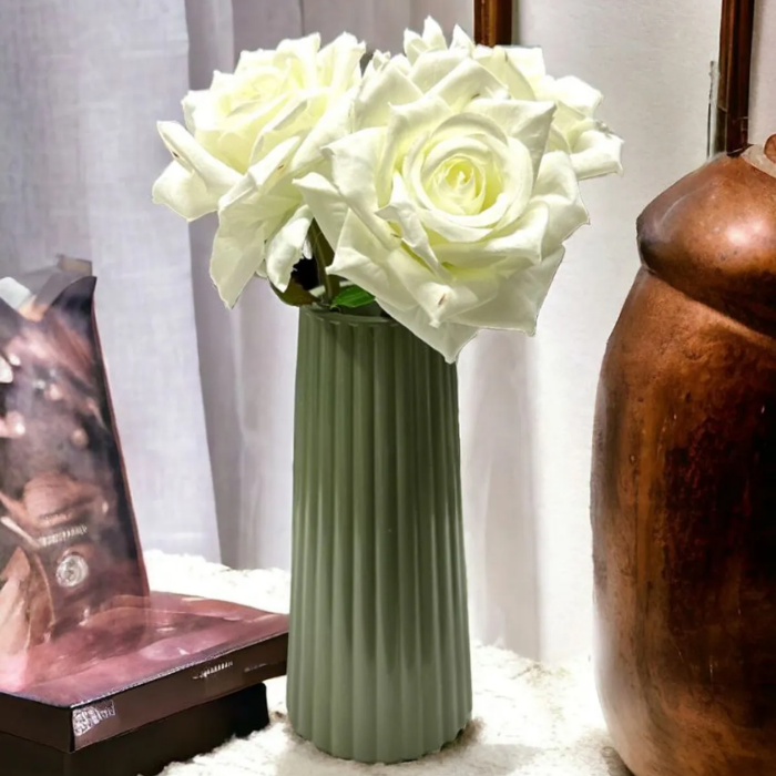 Striped Ceramic Vase Atelier Casa