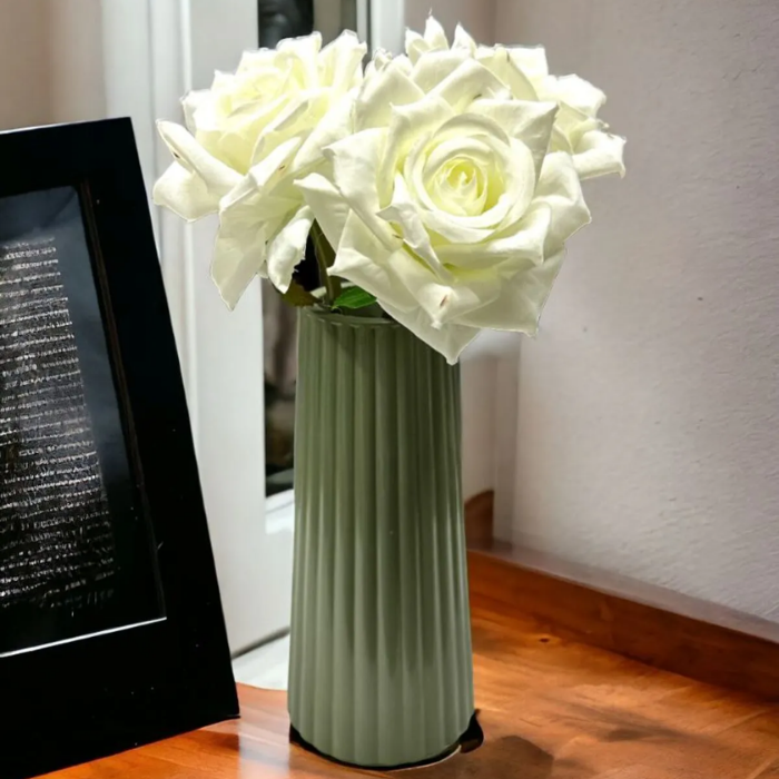 Striped Ceramic Vase Atelier Casa