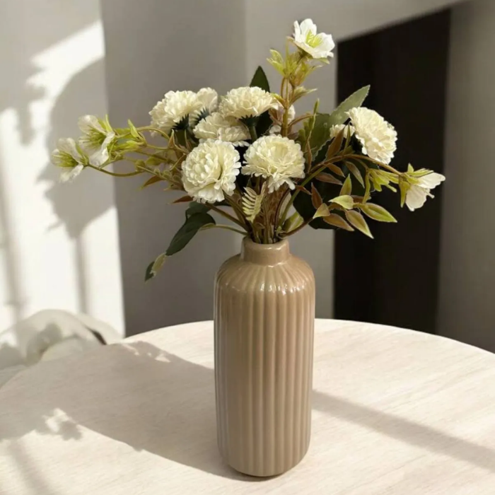 Minimalist Striped Vase 15x6x6cm Atelier Casa