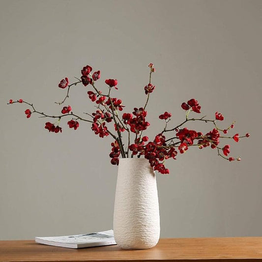 Textured Tapered Ceramic Vase
