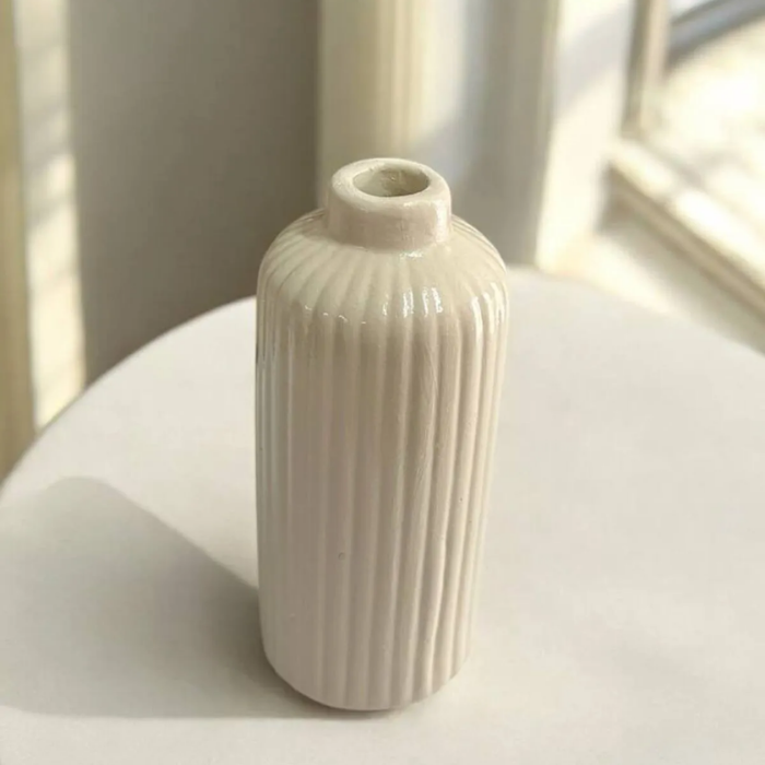 Minimalist Striped Vase 15x6x6cm Atelier Casa