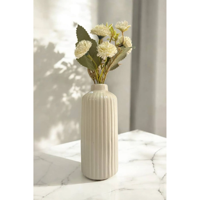Minimalist Striped Vase 15x6x6cm Atelier Casa