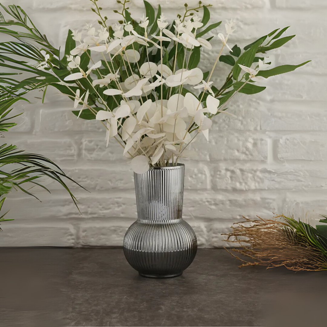 Sirena Glass Vase Honey-18 CM