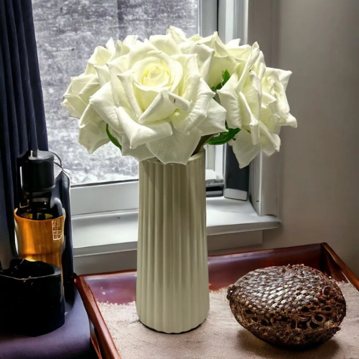 Striped Ceramic Vase Atelier Casa