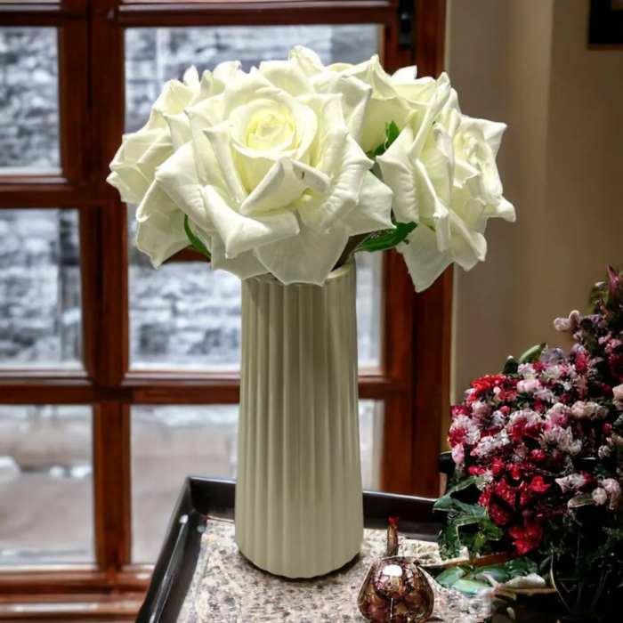 Striped Ceramic Vase Atelier Casa