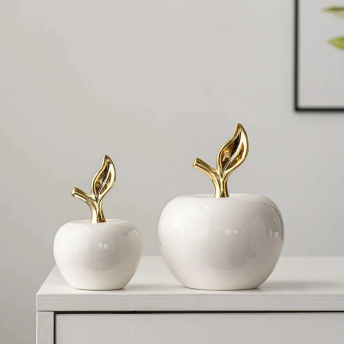Apple 2 Piece Figurine Set AtelierCasa