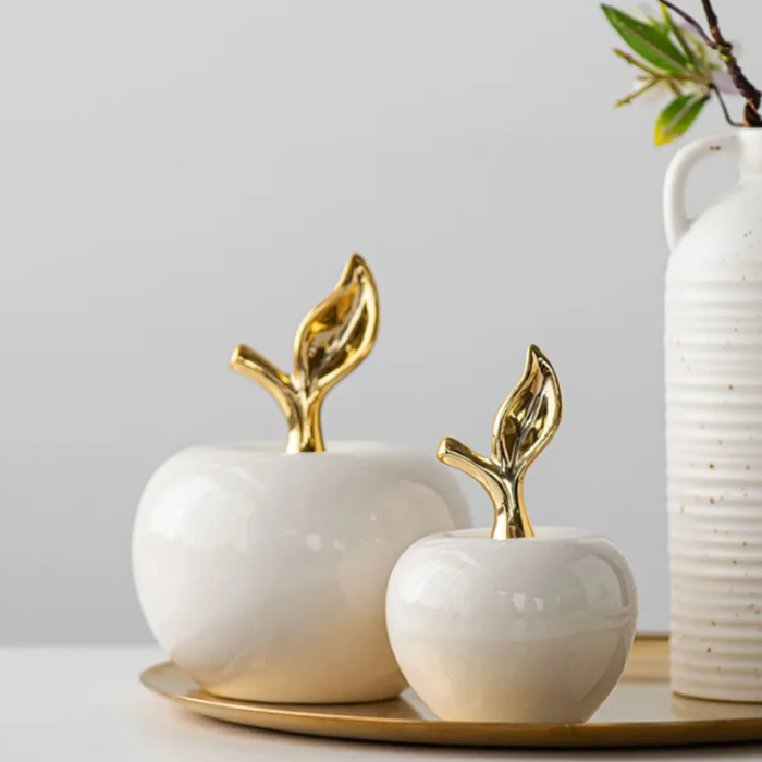 Apple 2 Piece Figurine Set AtelierCasa