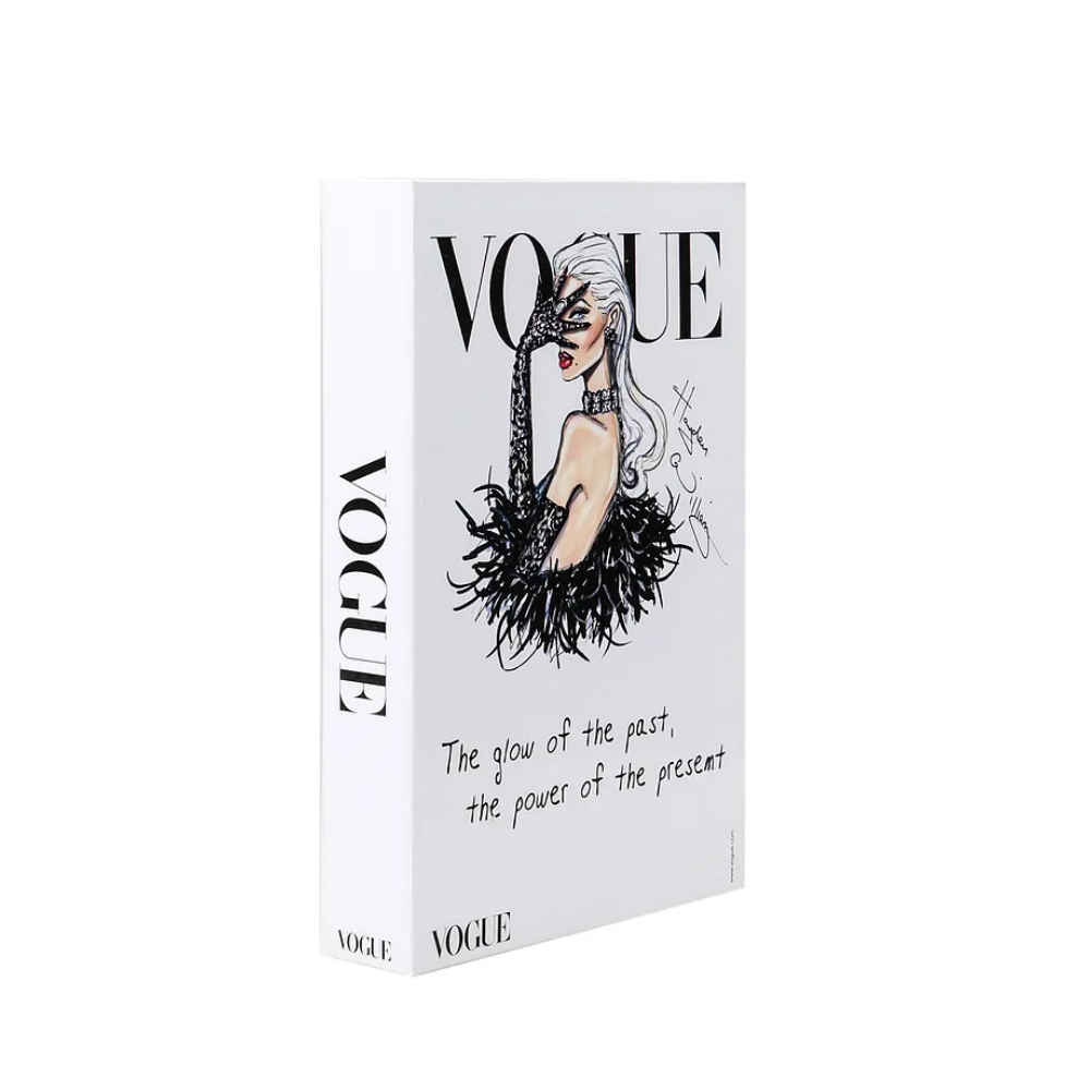 2-Piece PRADA/VOGUE Decorative Book Box