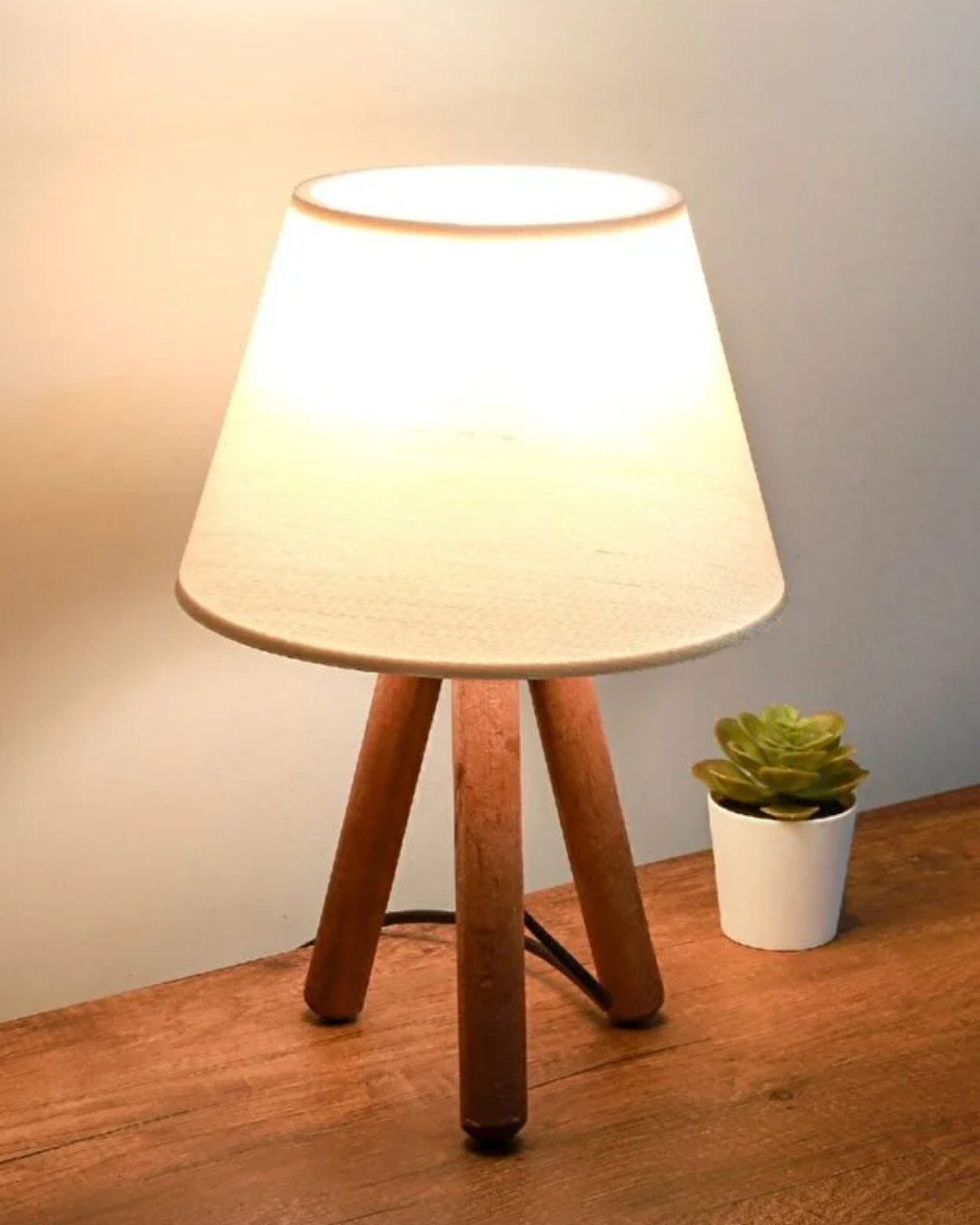 Wooden 3-foot lampshade