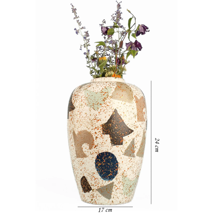 Courir Handmade Ceramic Patterned Vase Atelier Casa