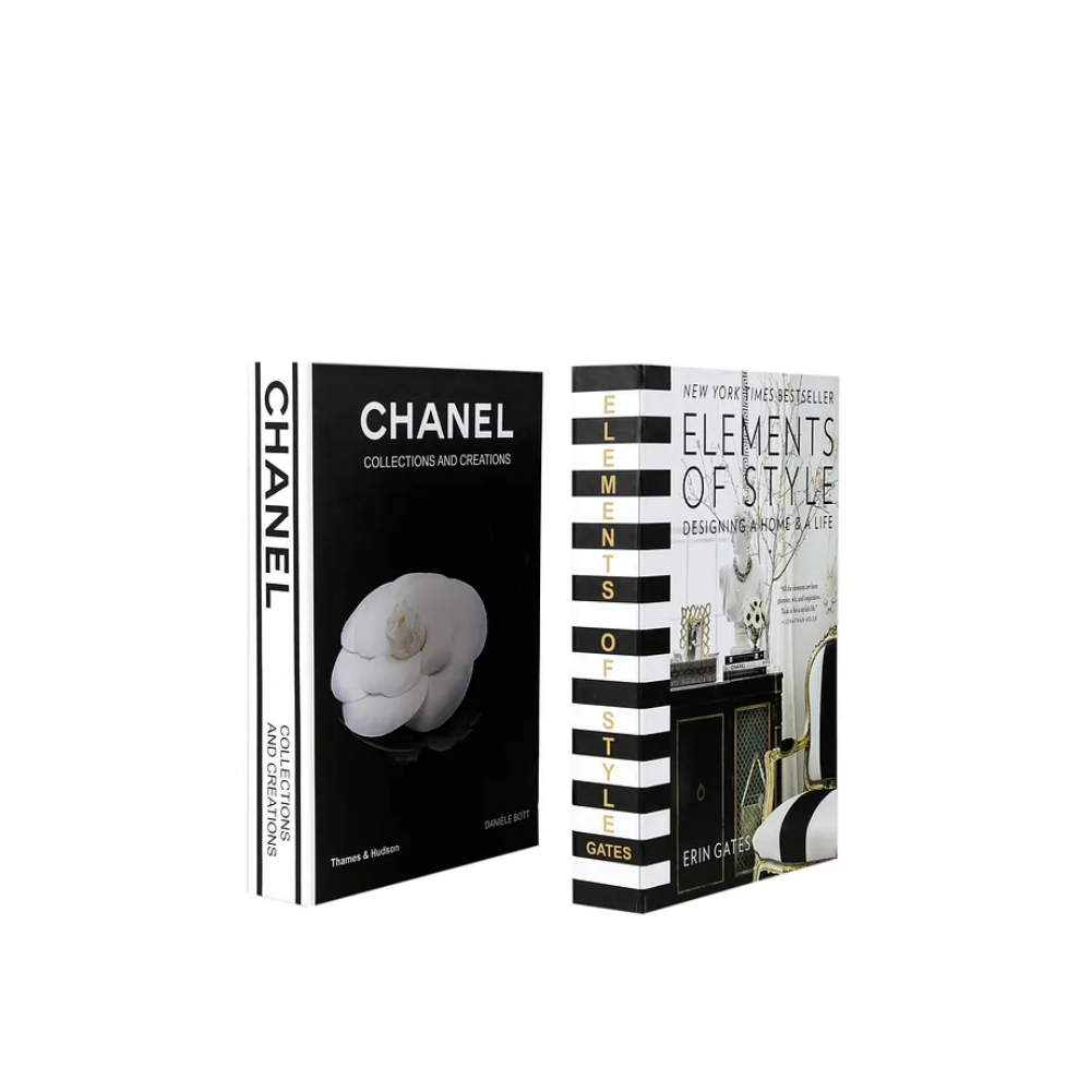 2-Piece Elements/rose Decorative Book Box