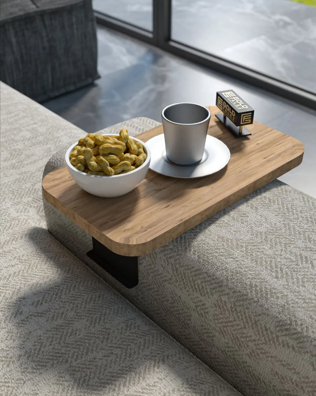 Side Table Adjustable Tray Rectangular Atelier Casa