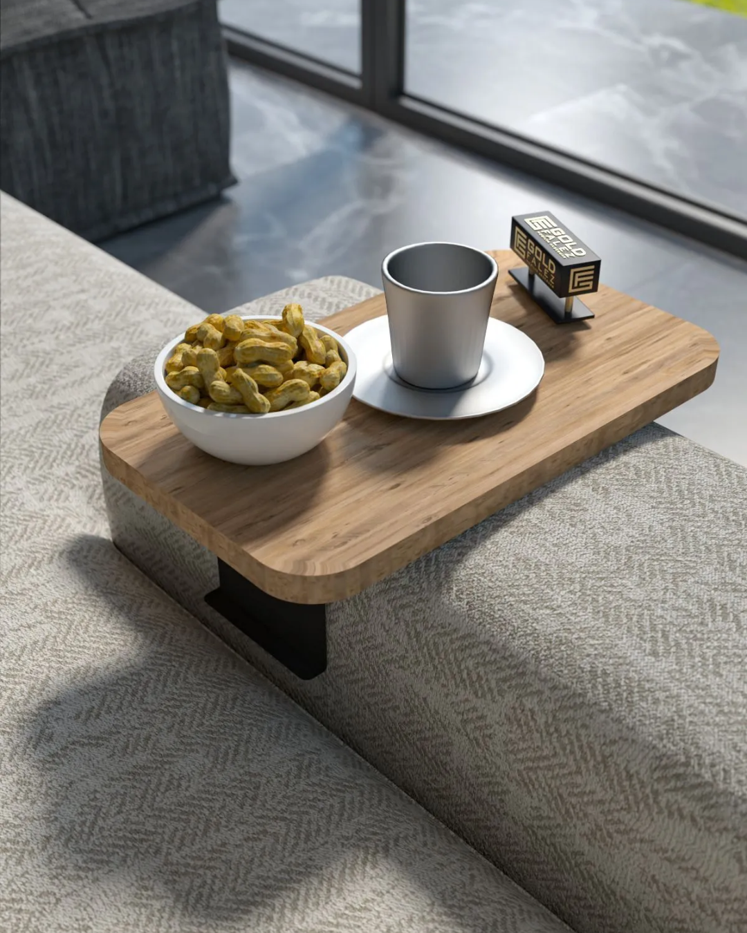 Side Table Adjustable Tray Rectangular Atelier Casa
