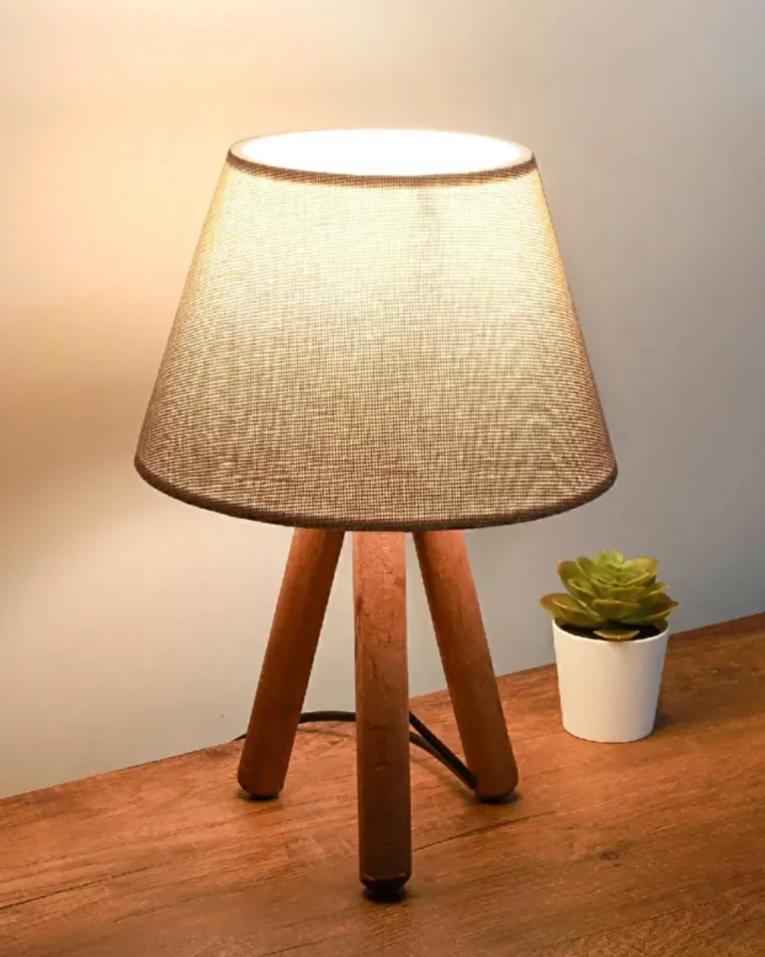 Wooden 3-foot lampshade
