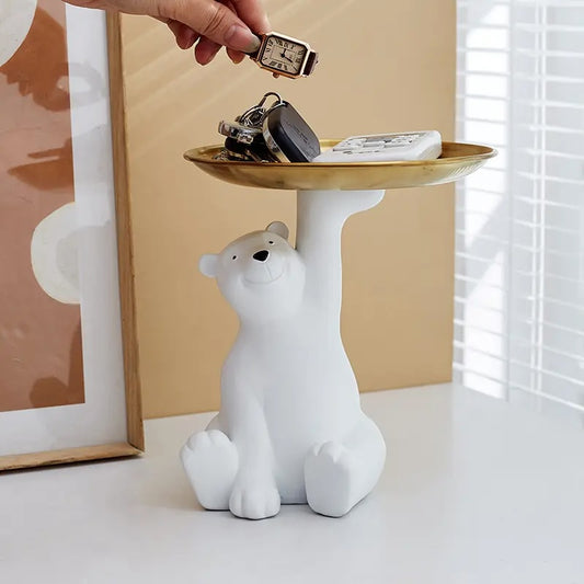 Polar Bear Ceramic Organizer Tray