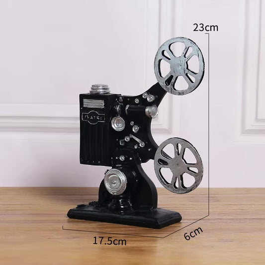 Film Projector Model Statue Resin Vintage