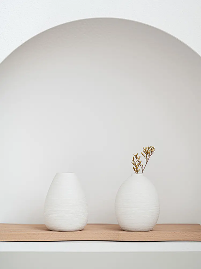 Simple Striped Ceramic Vase
