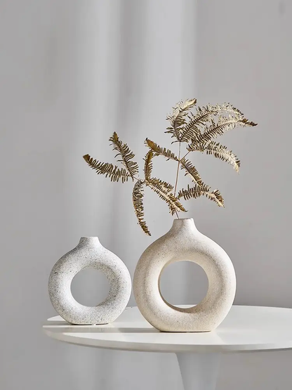 Ceramic Vase Arrangement Desktop Decoration