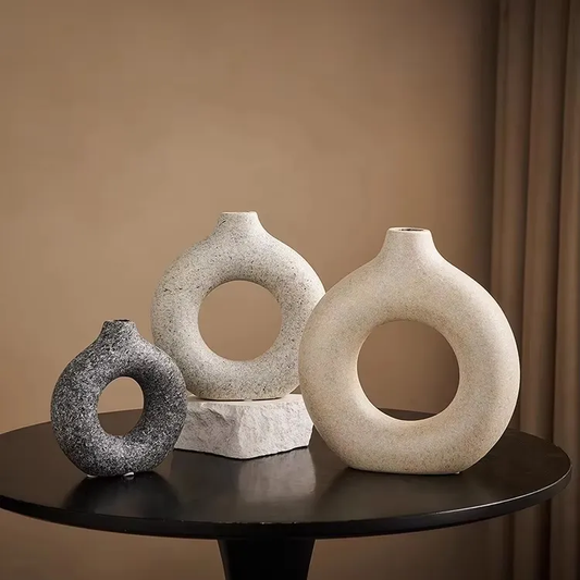 Ceramic Vase Arrangement Desktop Decoration