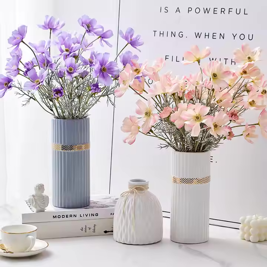 Flower Vase Ceramic Vases (Family of three)