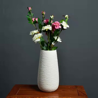 Textured Tapered Ceramic Vase