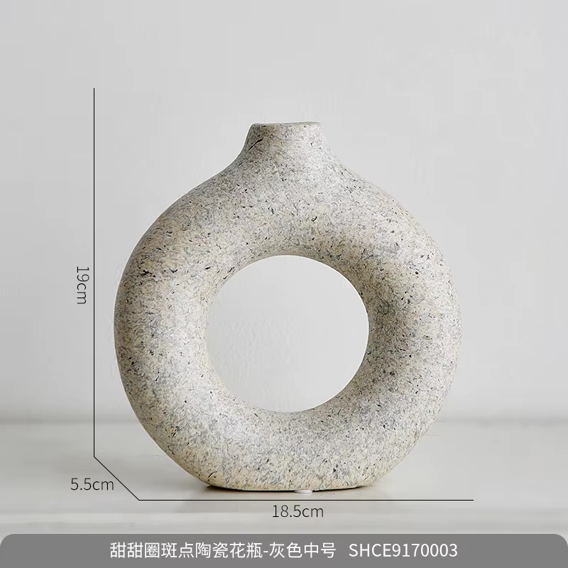 Ceramic Vase Arrangement Desktop Decoration