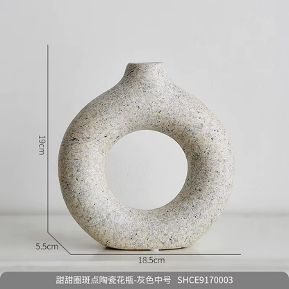 Ceramic Vase Arrangement Desktop Decoration