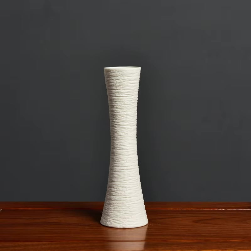 Slim Textured Ceramic Bud Vase
