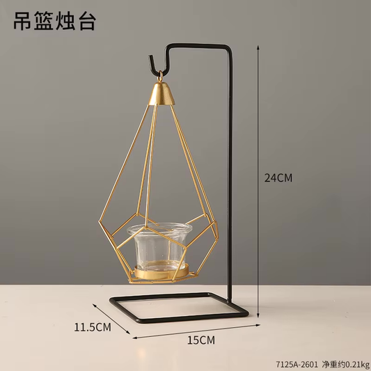 Light Luxury Hanging Basket Candlestick