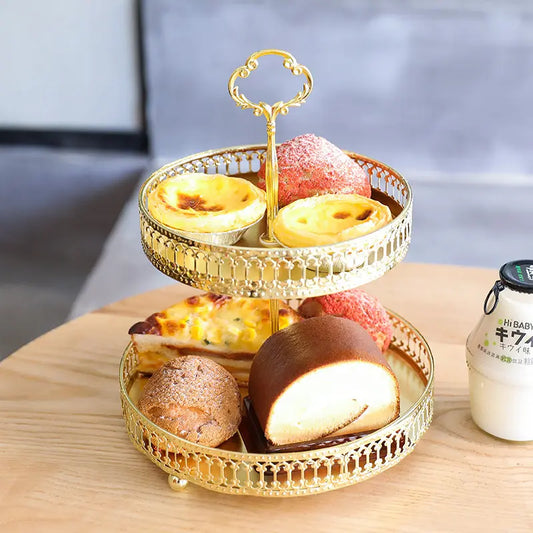 European-style metal art fruit tray