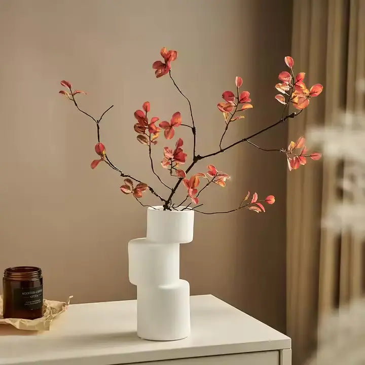 Creative Art Irregular White Ceramic Vase Atelier Casa