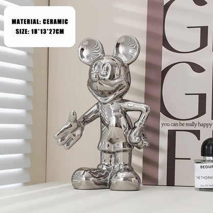Modern Handshake Mouse Sculpture
