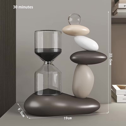 Zen Balance Timer – Nordic Stone Sculpture