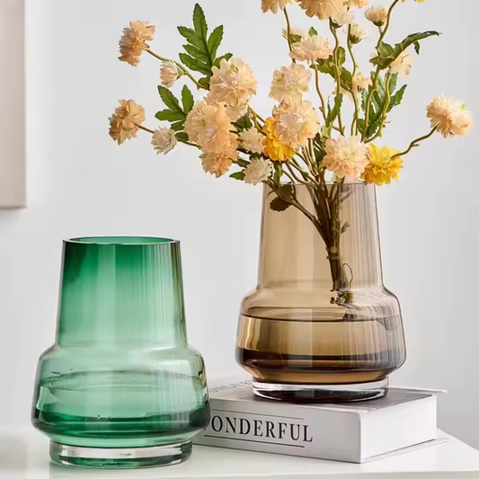 Glass Vase Transparent Aquatic Large Caliber