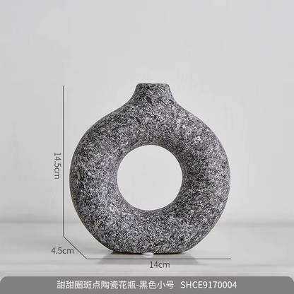 Ceramic Vase Arrangement Desktop Decoration