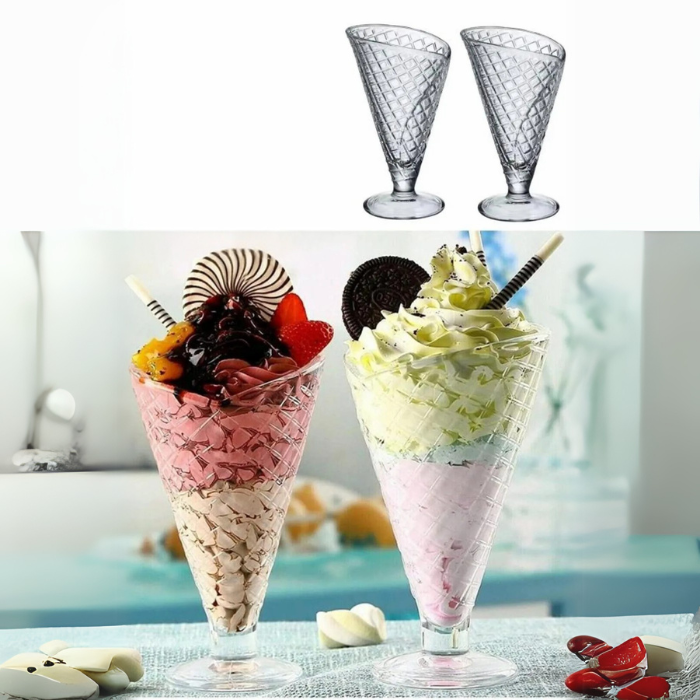 4-Piece Ice Cream Cone Bowl Set Atelier Casa