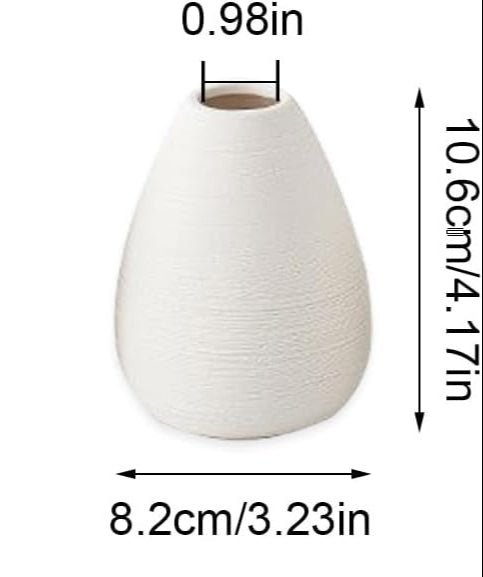 Simple Striped Ceramic Vase Atelier Casa