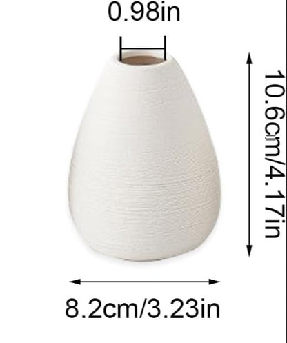 Simple Striped Ceramic Vase
