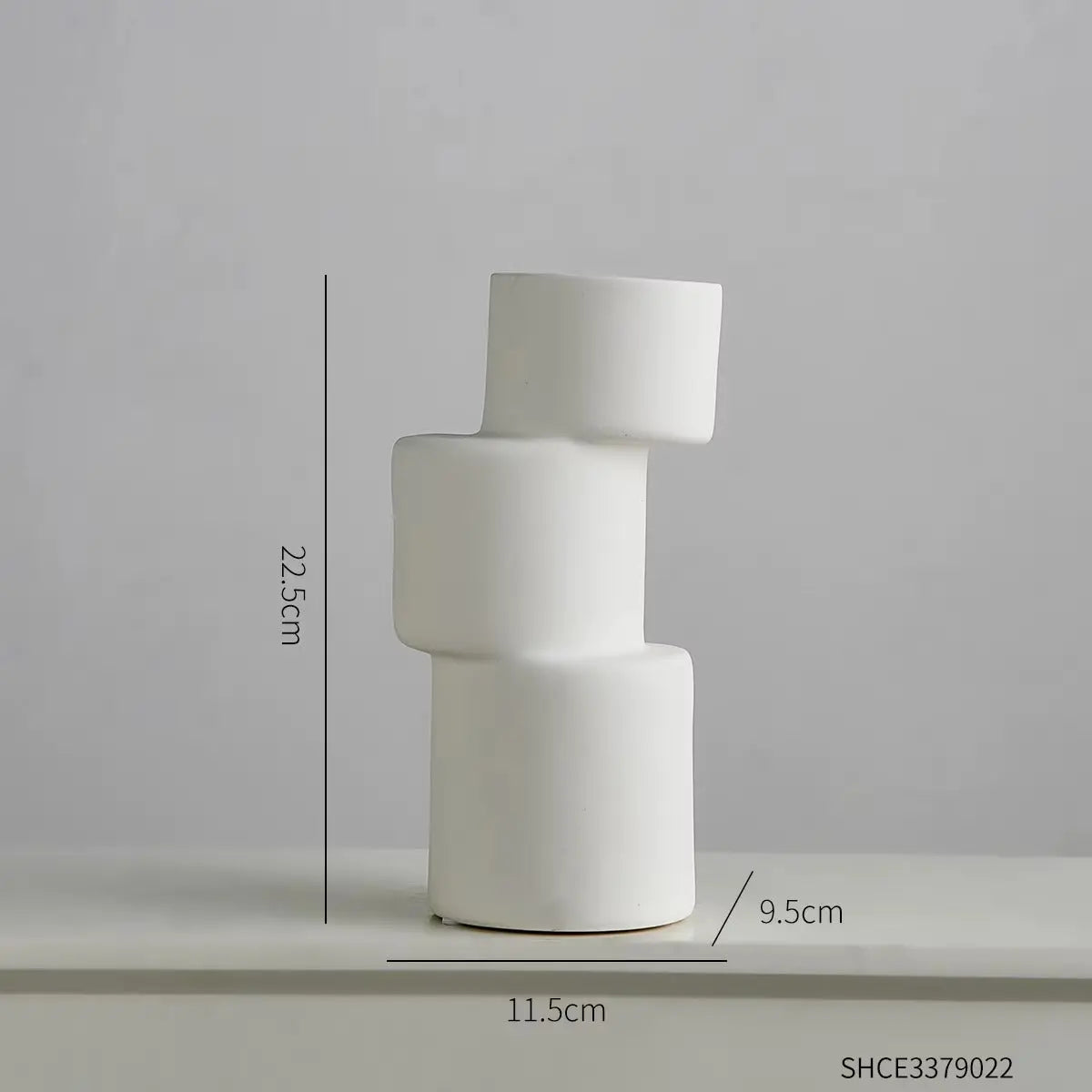 Creative Art Irregular White Ceramic Vase Atelier Casa